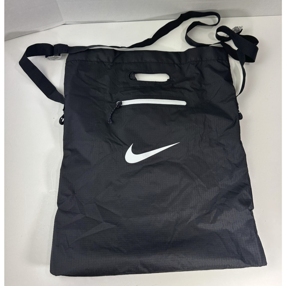 Nike Stash Tote Bag Sports Travel Packable Storage Black White DD1357 010 EUC - Picture 2 of 16